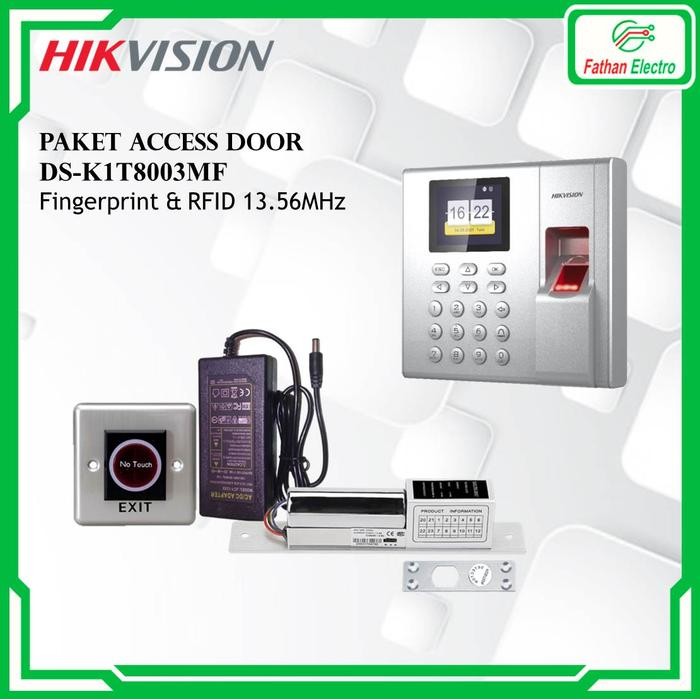 

Paket Access Door Hikvision DS-K1T8003MF Access Control Pintu Kaca