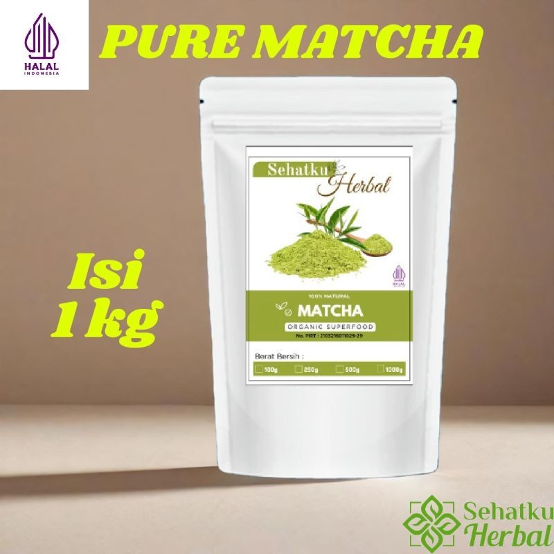 

SEHATKUHERBAL Matcha Powder Green tea : Bubuk Matcha Isi 1kg