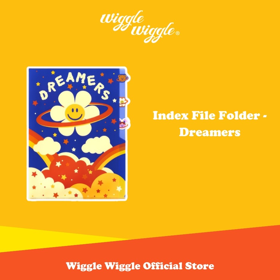 

Wiggle Wiggle Index File Folder - Dreamers Document Keeper Map File Folder Lucu Korea