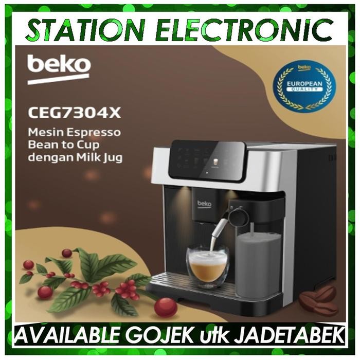 Beko Coffee Maker Mesin Kopi CEG7304X / CEG-7304X Garansi Resmi 19Bar Promo