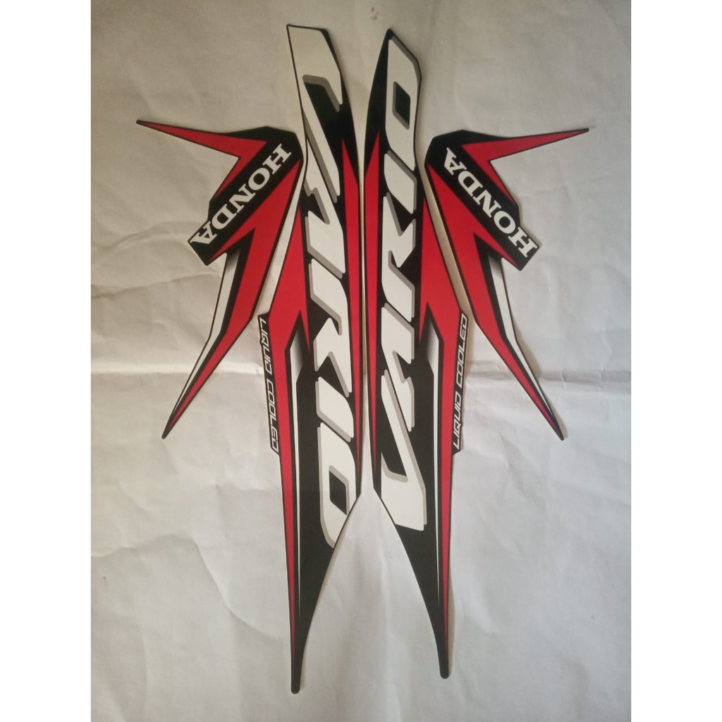 stiker striping honda vario new 125 2020 hitam