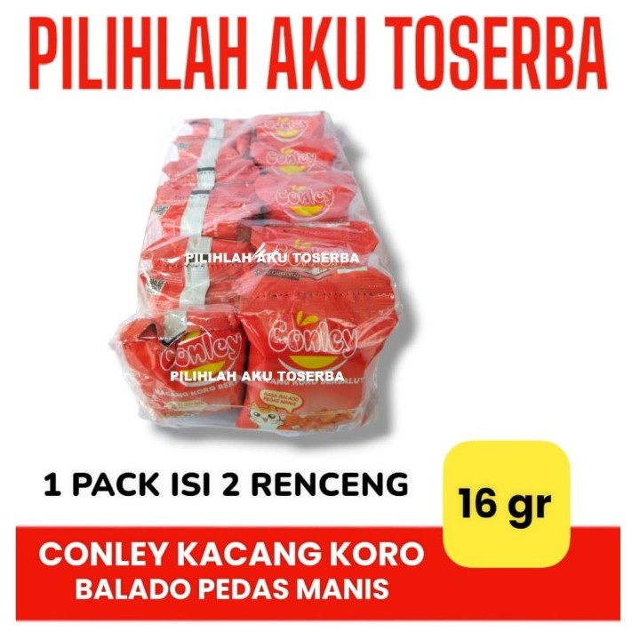 

Conley KACANG KORO rasa BALADO PEDAS MANIS - ( HARGA 2 RENCENG )