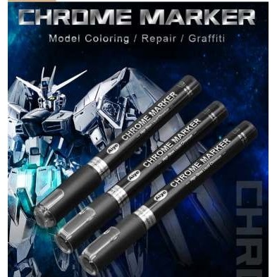 

[New Arrival] Hot Promo Aiye - Jual Murah 1 Pcs Spidol Marker Chrome Cair 3mm SILVER