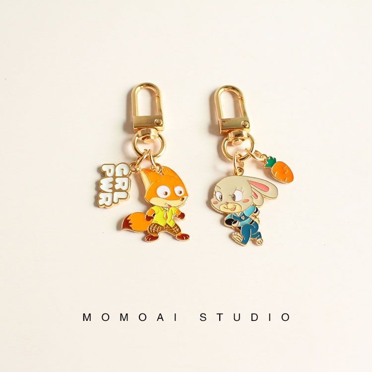 Gantungan Kunci Zootopia/ gantungan kunci estetika / gantungan tas pasangan / gantungan kunci lucu /