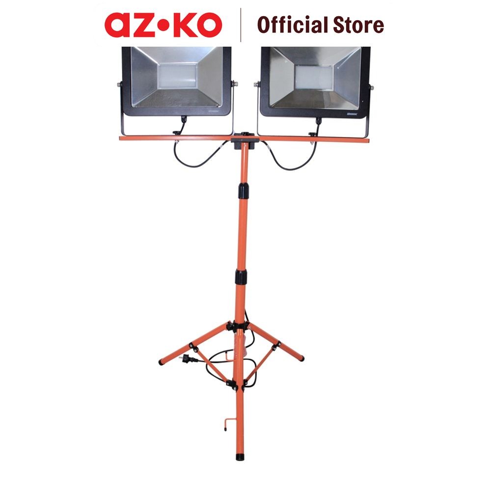 AZKO Krisbow Lampu Kerja Proyek LED 2x100 Watt 2 Meter Work Light COB Portable Bengkel Emergency Wor