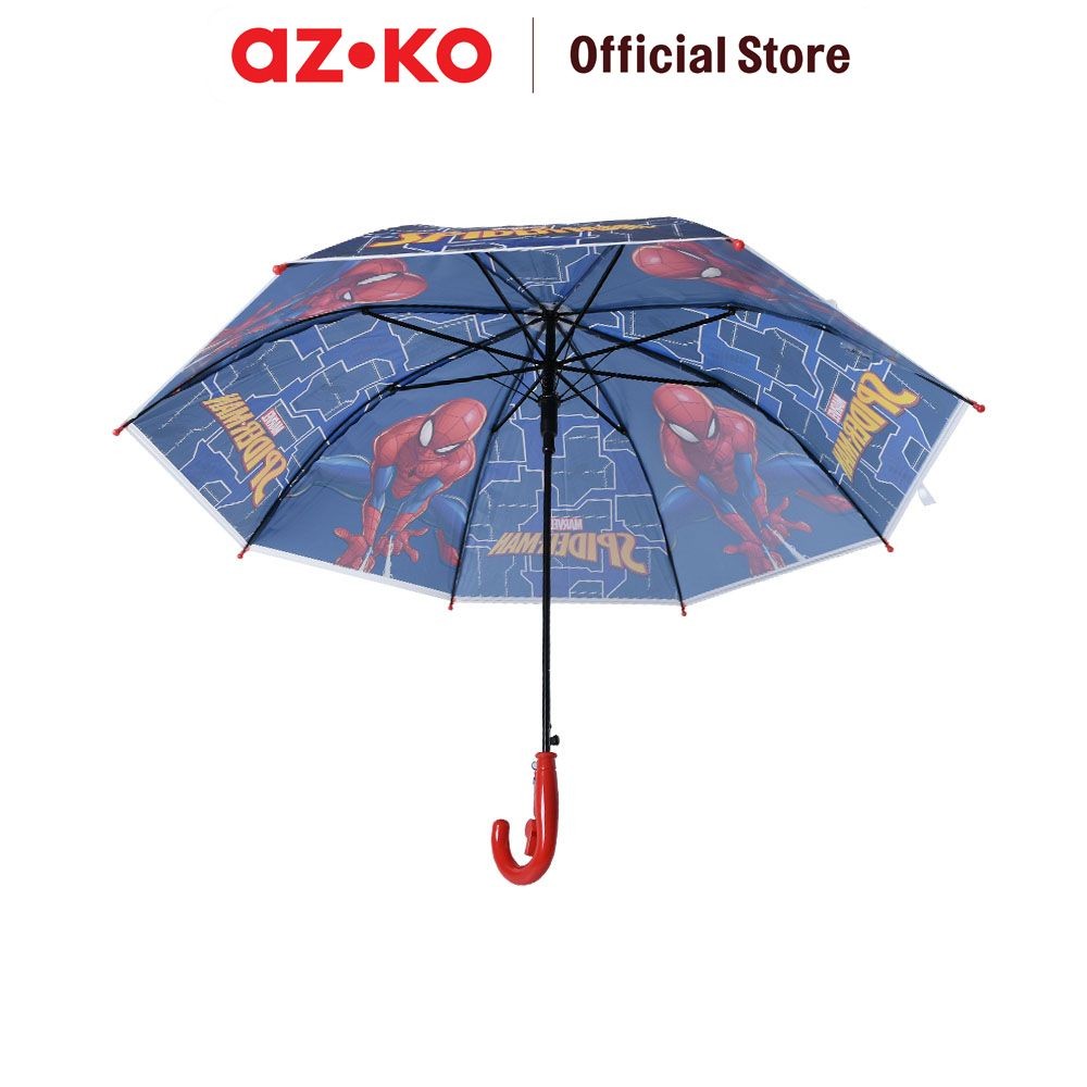 AZKO Marvel 85 cm Payung Stick Auto Open Spiderman 2 Umbrella Stick Payung Otomatis Terbuka Perlindu