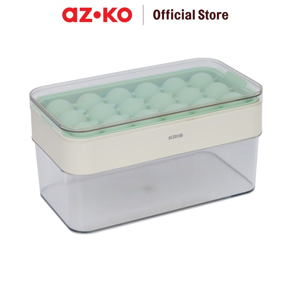 AZKO Picas Cetakan Es Batu 16 Slot - Hijau Ice Cube Tray Pencetak Es Food Grade 16 Slot Perlengkapan