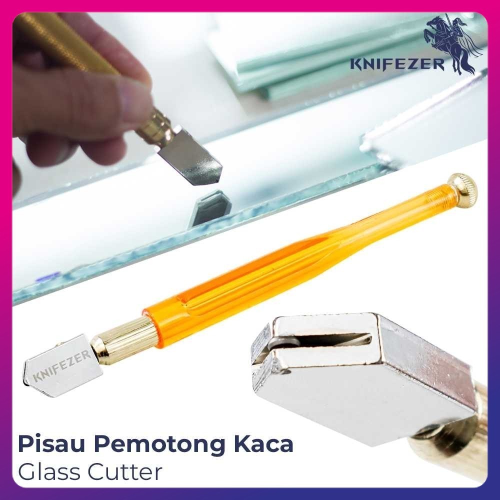 

KNIFEZER Pisau Pemotong Kaca Glass Cutter Diamond Cutting Tool - L9