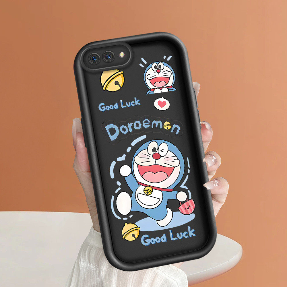 OPPO A3S A12E Hp Casing Silikon Handphone Sofcase Cesing Mode Silicone Softcase Untuk Doraemon 4177 