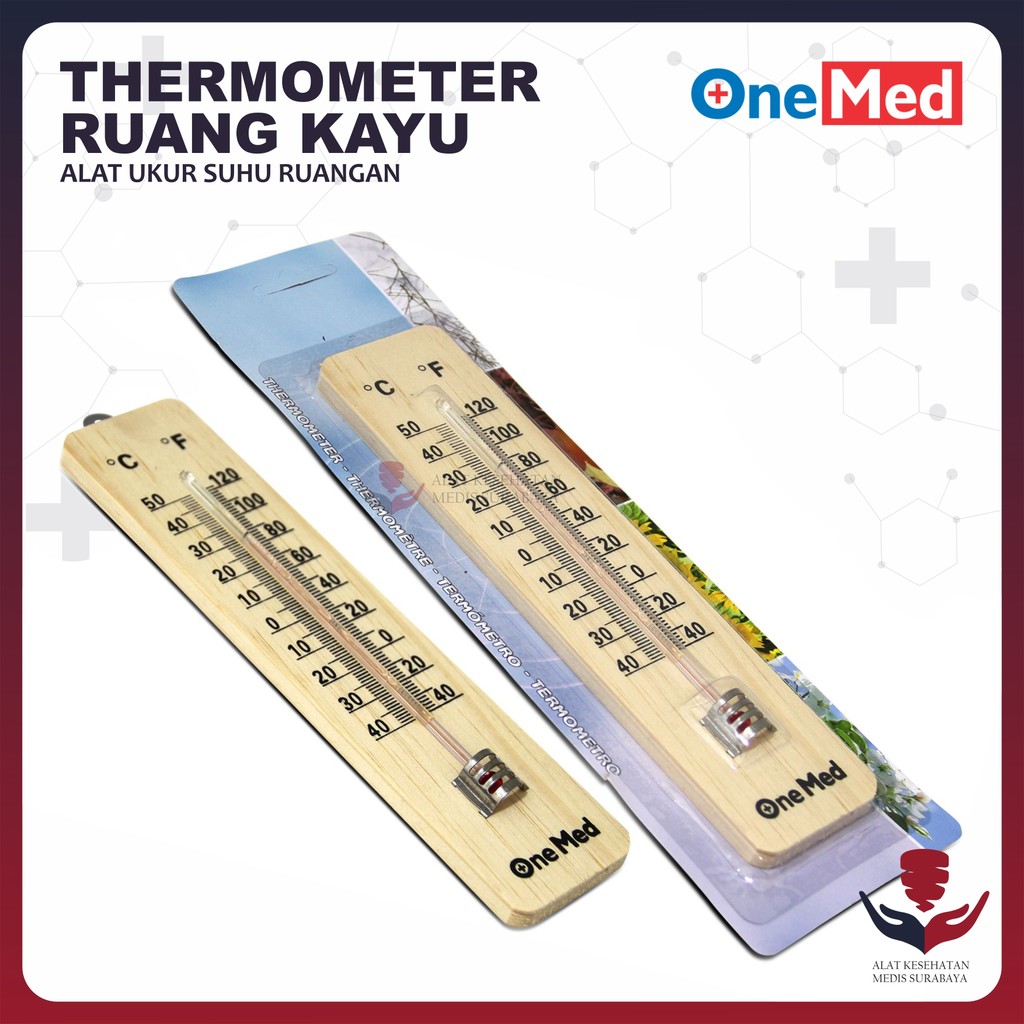 Thermometer Ruang Kayu Termometer Suhu Ruangan Thermo Dinding Suhu Wooden