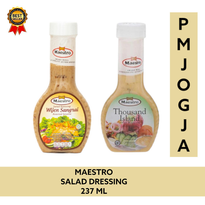 

Maestro Salad Dressing Saus Wijen Sangrai Thousand Island 237ml / Roasted Sesame sauce