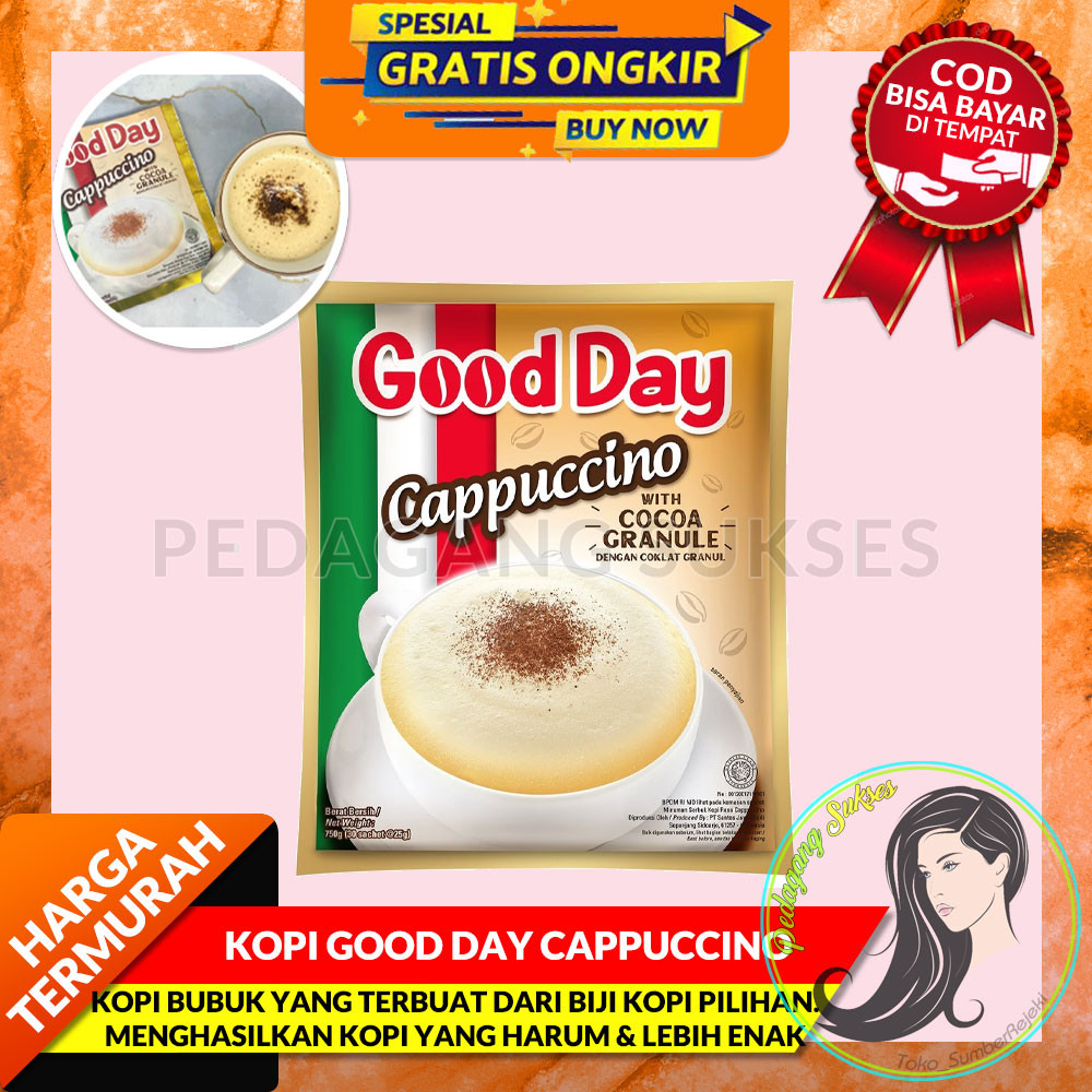 

KOPI GOOD DAY CAPPUCINNO with COCOA GRANULE SACHET 20GR ECERRR