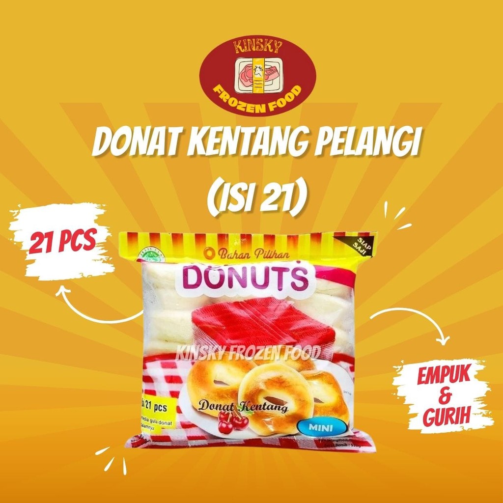 

DONAT KENTANG PELANGI MINI ISI 21