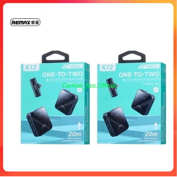 Mic Youtuber / Mic wireless Remax k-12 Wireless Microphone Profesional Mikrofon Lavalier HP