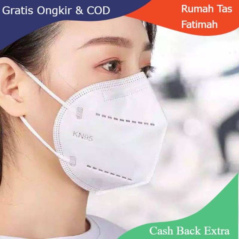 Promo (Isi 10 Pcs) MASKER KN95 PUTIH HIJAB MASKER KN95 MOUSON MASKER KN95 HIJAB MASKER KN95 WARNA EA