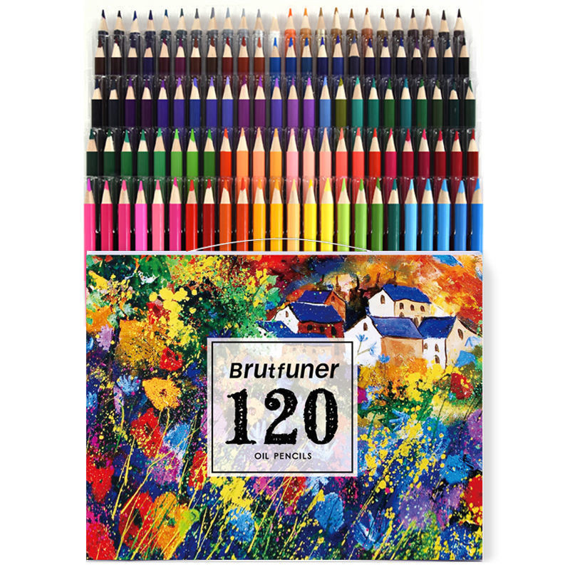 

Brutfuner School Supplies Custom High Quality Office Stationery Gift Sets 120 Colors Oil Color Pencil For Drawing Art Supplies
