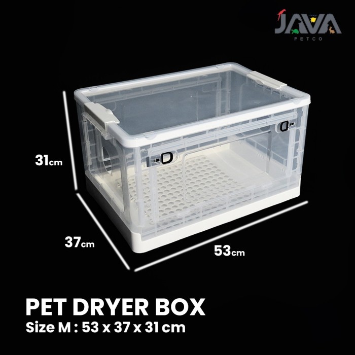 Pet Dryer Pet Dryer Box M 53x37x31 Pengering Bulu Kucing Anjing Hewan Peliharaan Pet Dryer Box Groom