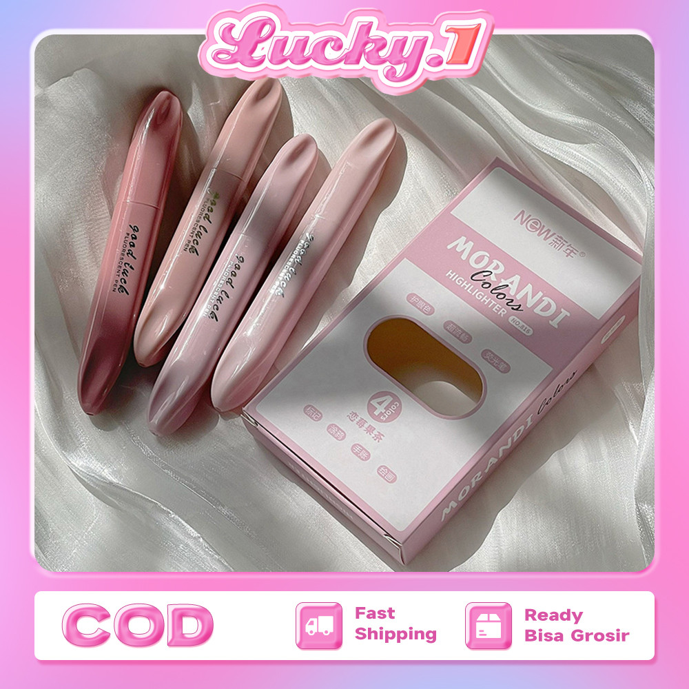

4pcs Highlighter Stabilo Warna Warni Pastel Spidol Highlighter Pen Warna Soft Pastel Estetik Lembut Berkualitas Sketch Marker Pen Art Painting Spidol Pastel Warna Ringan Stationary Kit