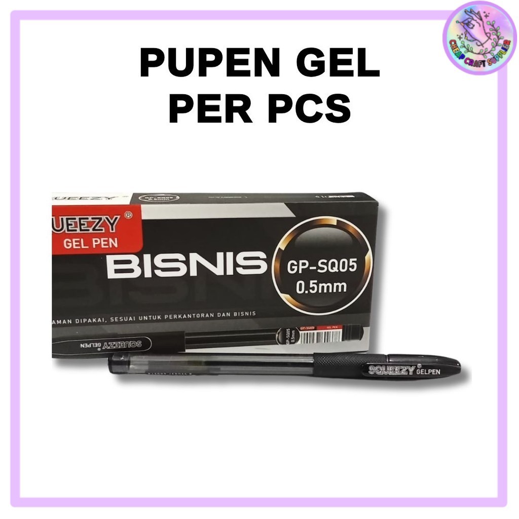 

Pulpen Gel Pen Bisnis Tinta Hitam 0.5 mm
