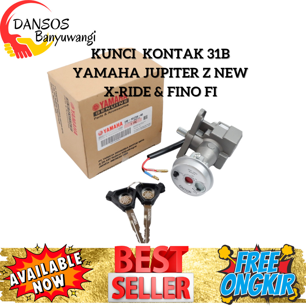 Kunci Kontak 31B Motor Yamaha Jupiter Z New Kunci X-Ride Kontak Motor Fino FI  Dansos Motor