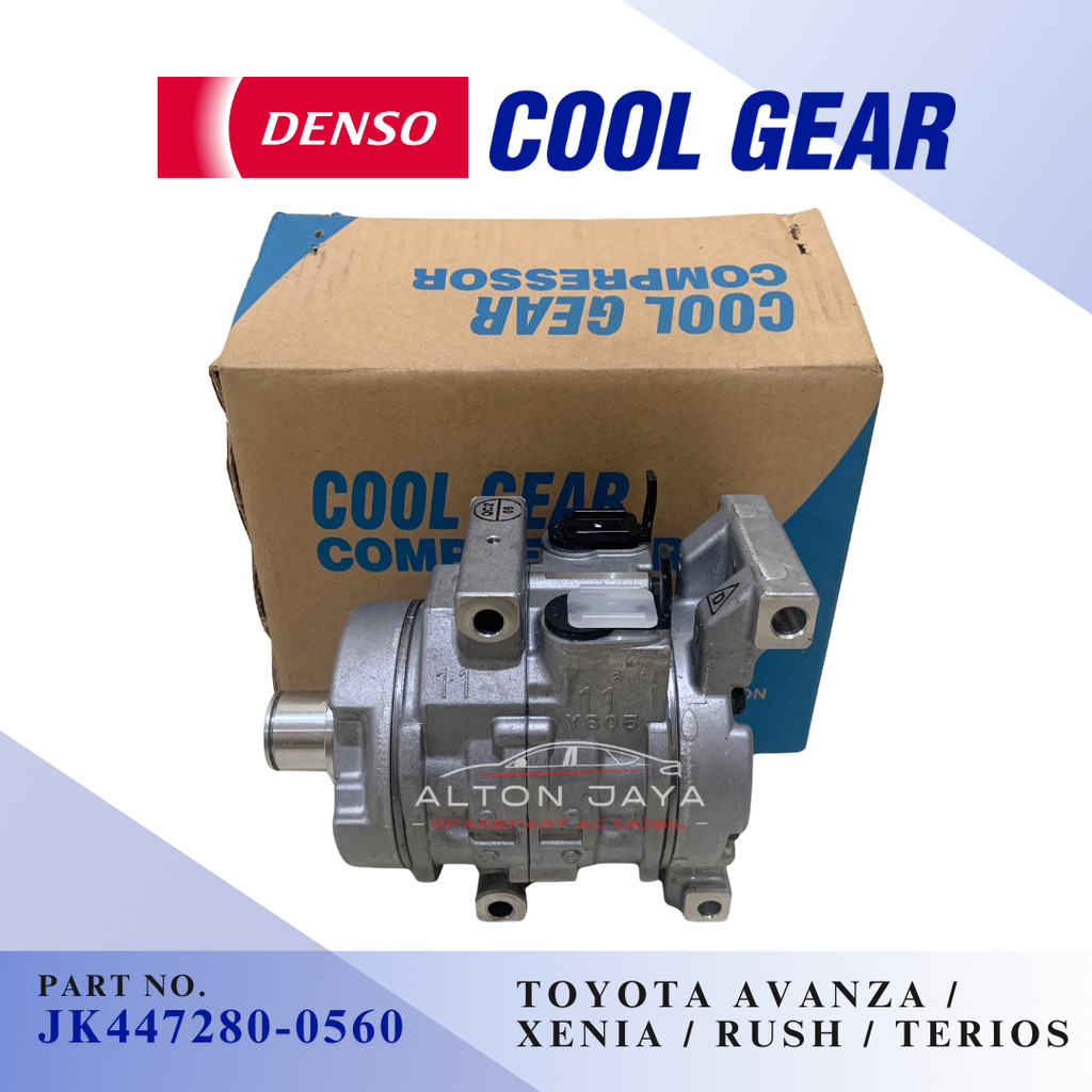 COMPRESSOR KOMPRESOR TOYOTA AVANZA XENIA RUSH TERIOS VIOS YARIS LAMA DENSO COOL GEAR ASLI JK447280-0