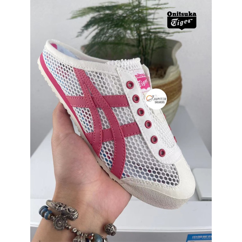 Promo Sepatu Onitsuka Tiger Sabot Slop Sakura /Flower •Free paperbaq dan kaos kaki•