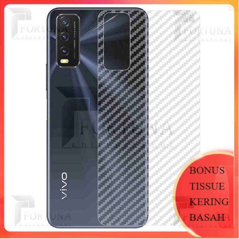 [ FORTUNA ] GARSKIN SKIN KARBON VIVO Y12S