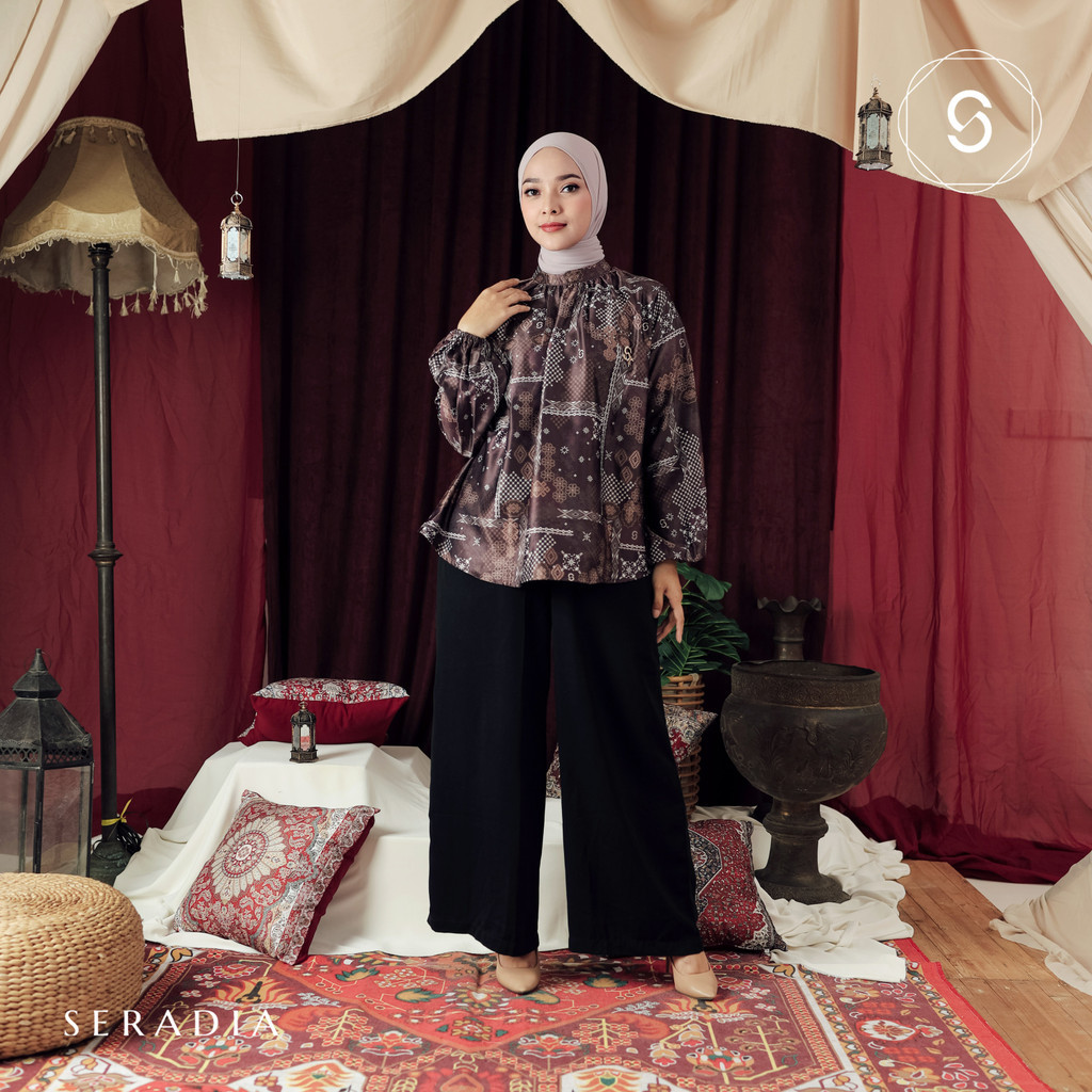 Seradia - Blouse Amela Choco Raspberry