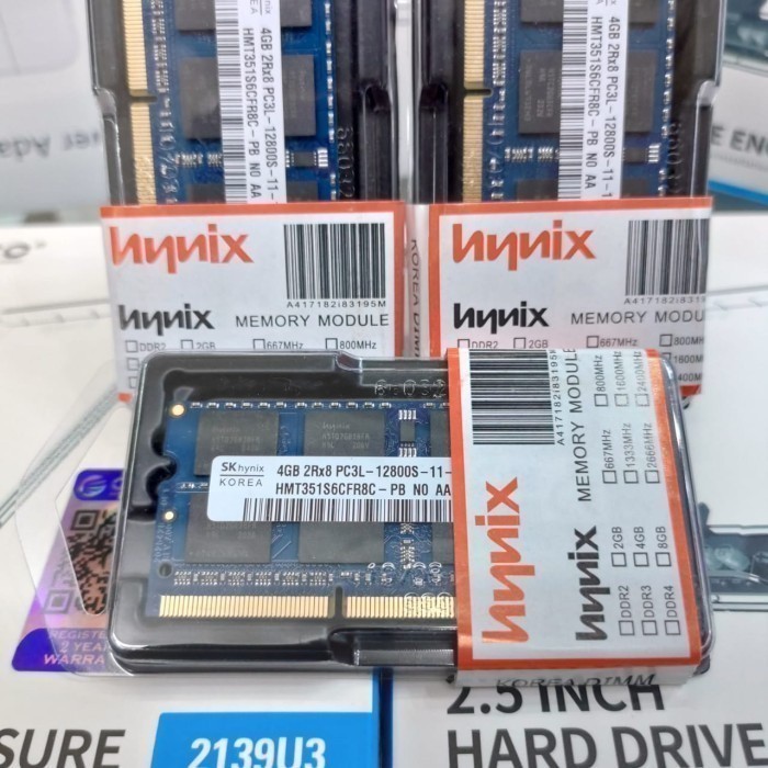 Memori Memory RAM Laptop SODIM DDR3 4GB PC3L 12800 HYNIX Original