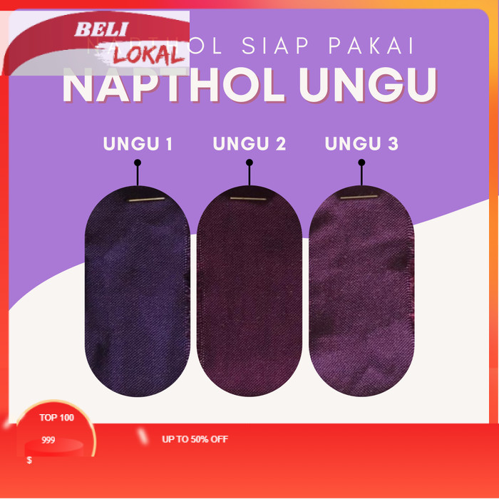 BUBUK PEWARNA KAIN PEWARNA BATIK / PEWARNA TEKSTIL / KAIN / JEANS NAPTHOL UNGU VIOLET - Ungu 1