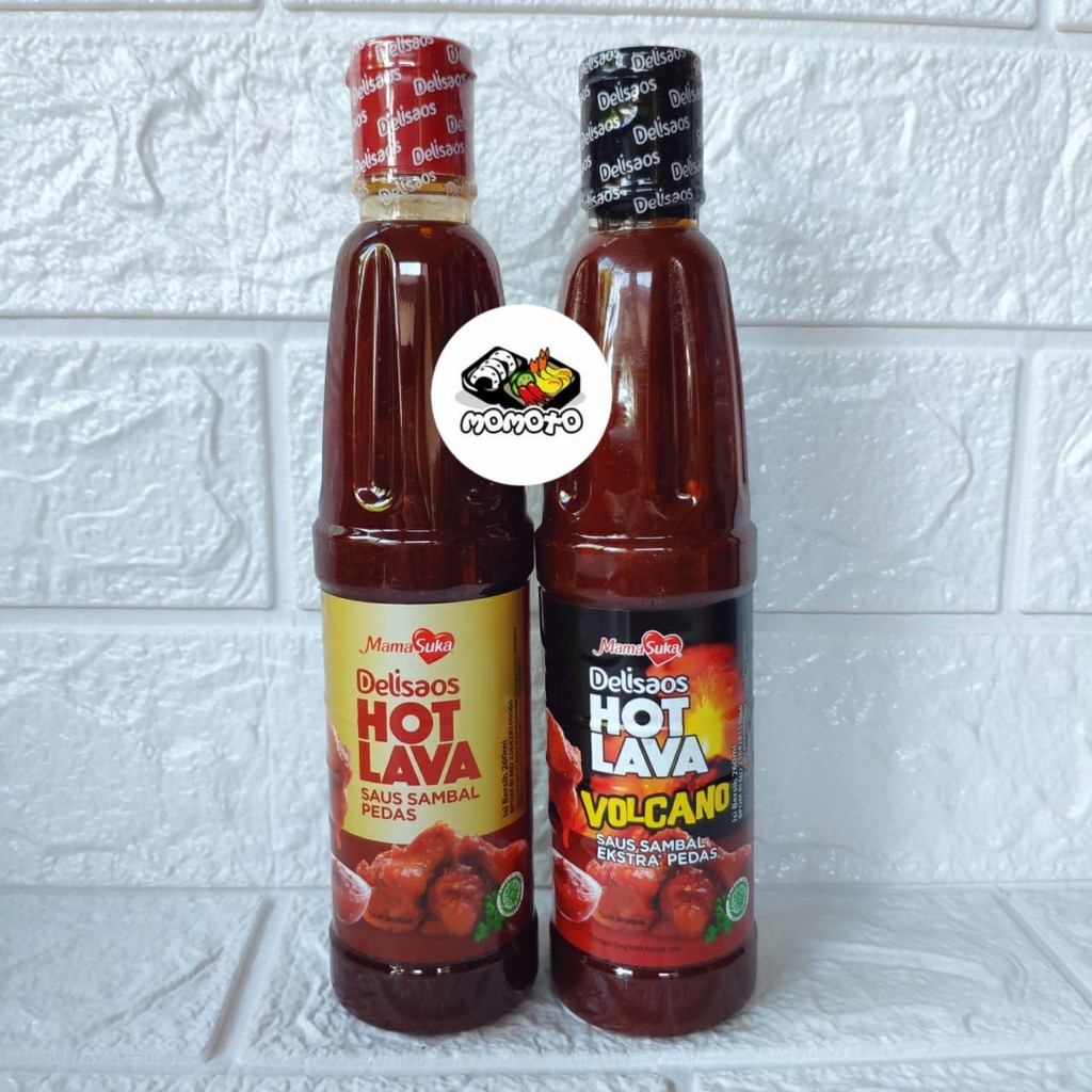 

HOT LAVA - VOLCANO Mamasuka Delisaos 260 ml Saus Sambal Pedas HALAL