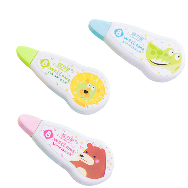 

1pcs Practical Office School Tool Cartoon Animal Correction Tape Kawaii Children Learning Supplies Correction Sticker