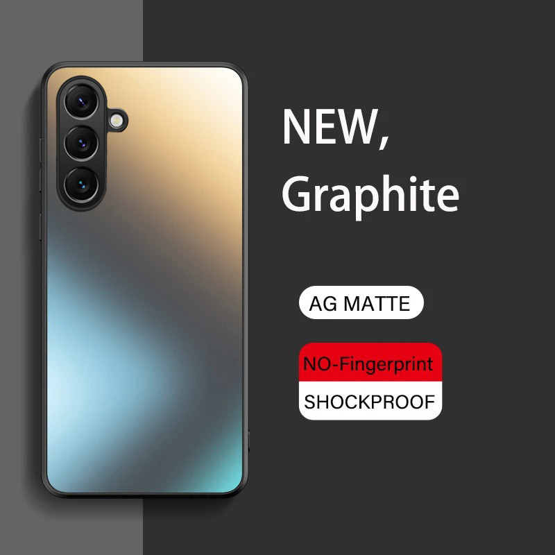 Phone case Samsung Galaxy A36 A26 A56 Shockproof Non-slip Matte meatl anti-fingerprint Hard Back cov
