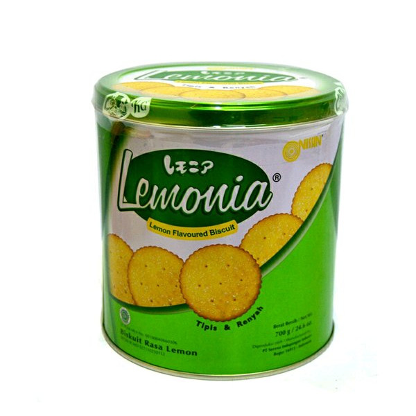 

Nissin Lemonia Cookies Kaleng 650GR Camilan Biskuit Rasa Lemon Tipis & Renyah