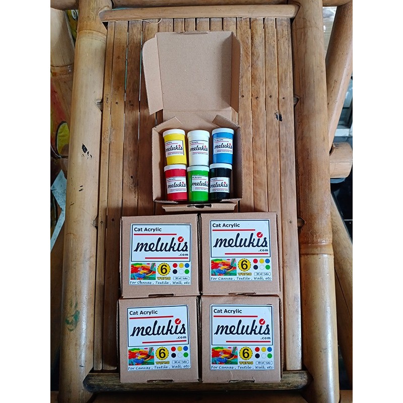 

Cat Acrylic / Akrilik Murah Isi 6 Warna 30ml