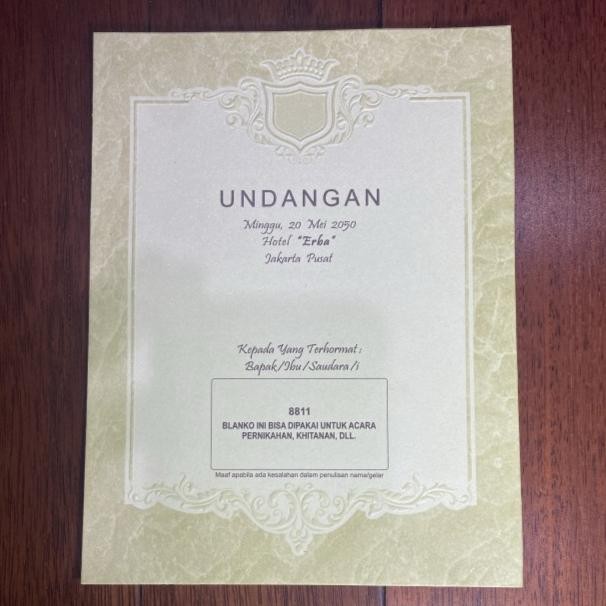 Blangko Undangan Pernikahan ERA BARU / ERBA 8811 SET Harga Murah