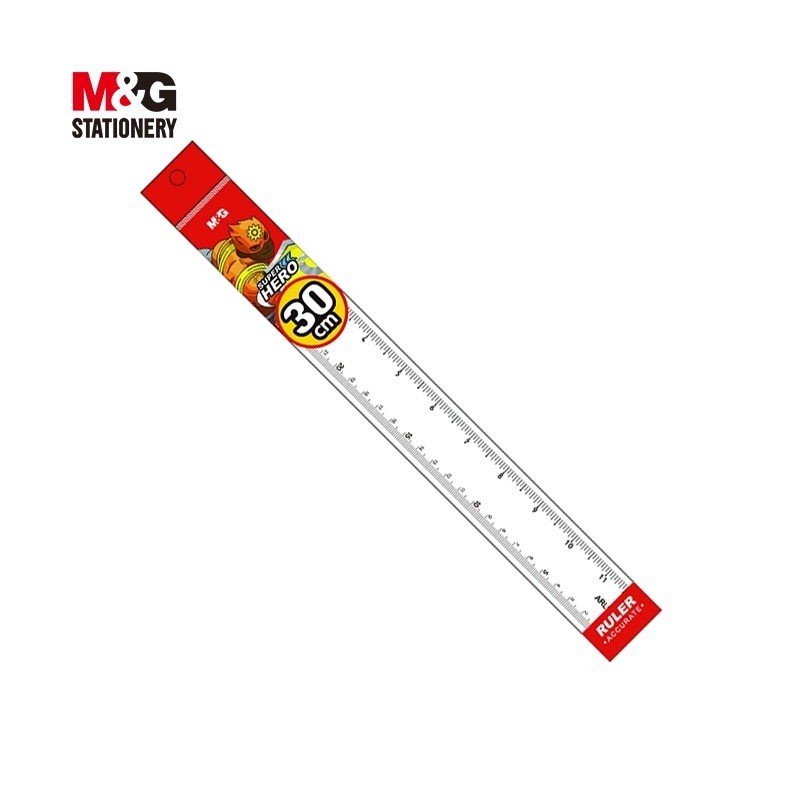 

M&G Penggaris Akrilik / Ruler Plastik Panjang 30 cm ARL960G4 Material Berkualitas PS Pengukur Akurat