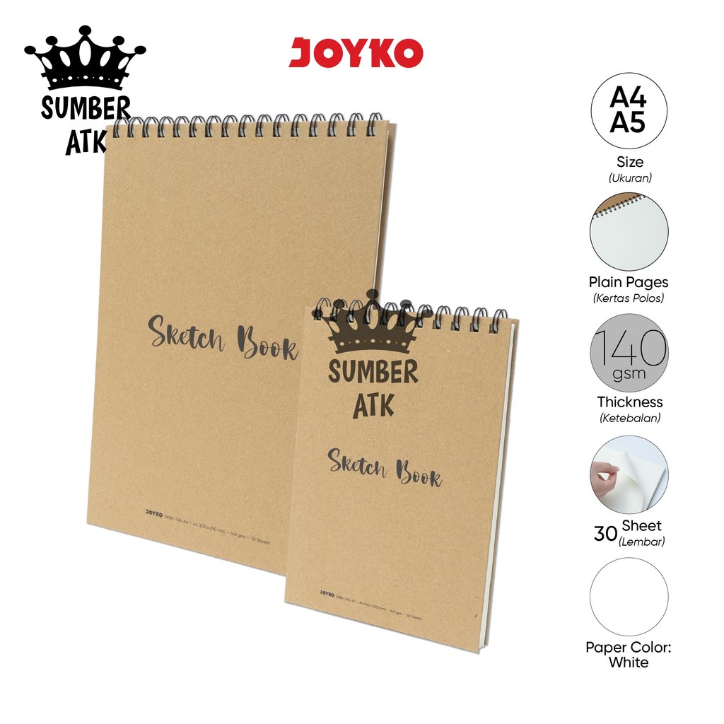 

Sketch Book JOYKO Buku Sketsa Gambar SKBK-745 A5 A4 A3