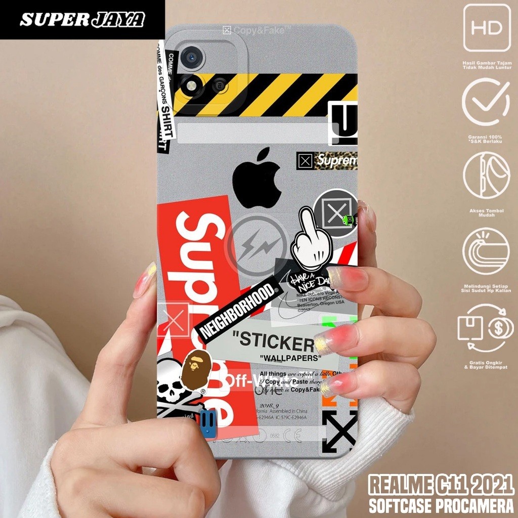 Case REALME C11 2021 - Casing Hp REALME C11 2021 Motif BA - Silikon Hp REALME C11 2021 - Kondom Hp R