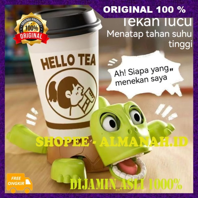 [BISA COD] Funny Turtle Coaster Tatakan Gelas Kura Kura Kaget Turtle Mug Holder Coaster Kura Kura Al
