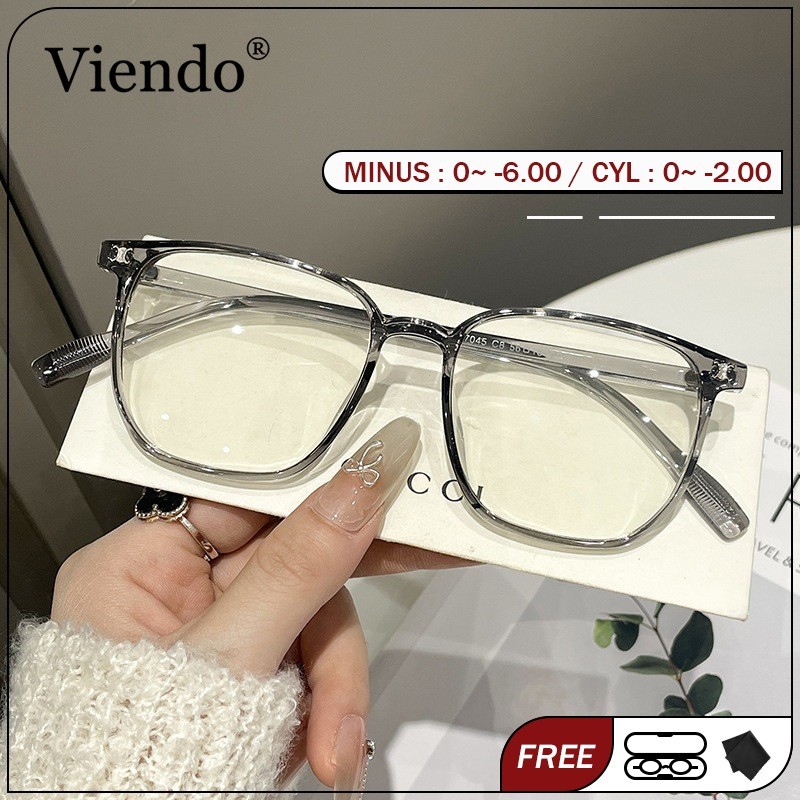 Viendo Kacamata Baca Plus Anti Radiasi Blueray Pria Wanita Besar Frame Kaca Mata Optik 27045