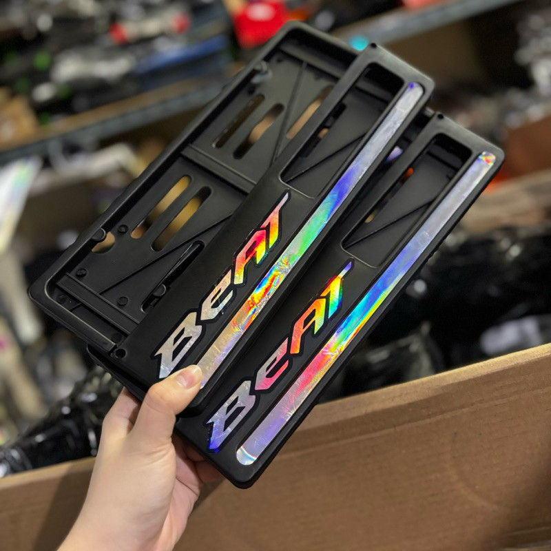 DISKON Bingkai Plat Nomor Motor List Hologram Atas Beat Dudukan Plat Nomor Motor List Hologram Atas 
