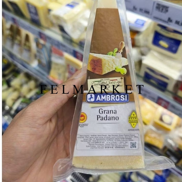 

Keju Amborsi Grana Padano Cheese / Keju Parmesan / 200 gr