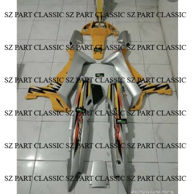 fullset bodi halus fiz R kuning silver milenium