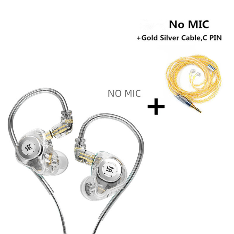 KZ EDX PRO Dynamic Earphones HIFI Bass Earbuds In Ear Monitor Earphones Sport Noise Cancelling Heads