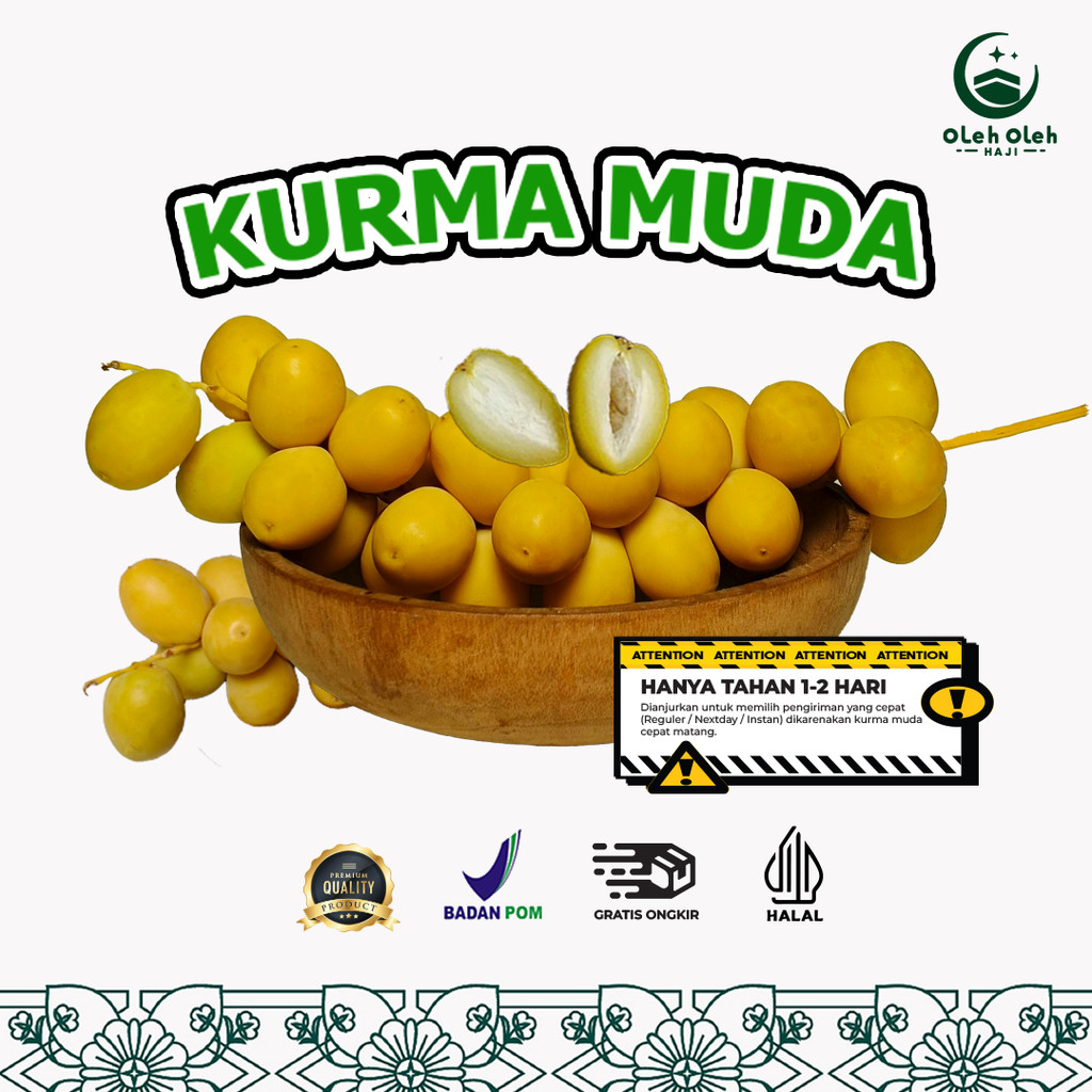 

Kurma Muda Kuning Barhee Zahidi Ruthob untuk Promil