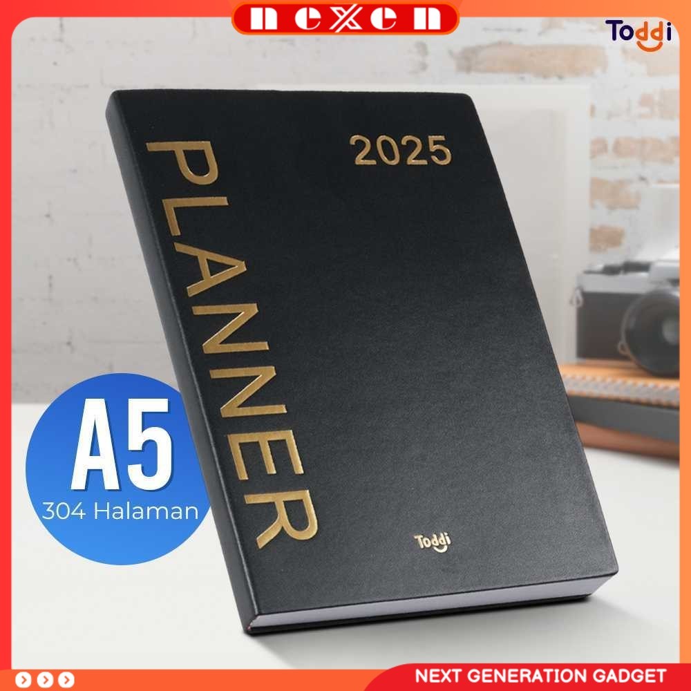 

Buku Agenda Softcover Monthly Planner Notebook A5 304 Halaman - TD-2025