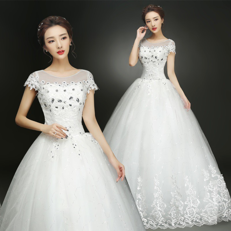 1609008 Putih Gaun Pengantin Baju Pengantin Wedding Gown Wedding Dress