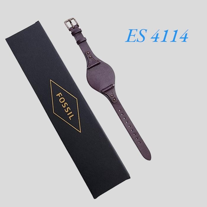 Strap Kulit Original Fossil 18MM Type ES4114 ES4113 ES3616 ES3838 - Strap ES4114