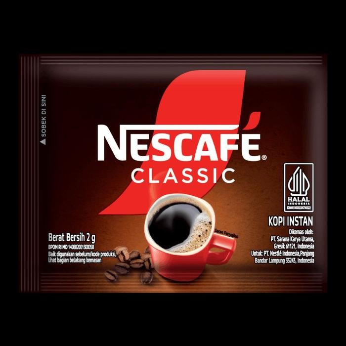 

[Rans Mart] NESCAFÉ Classic Sachet 10 x 2g – Instant Coffee Nescafe Kopi Tanpa Ampas - Classic